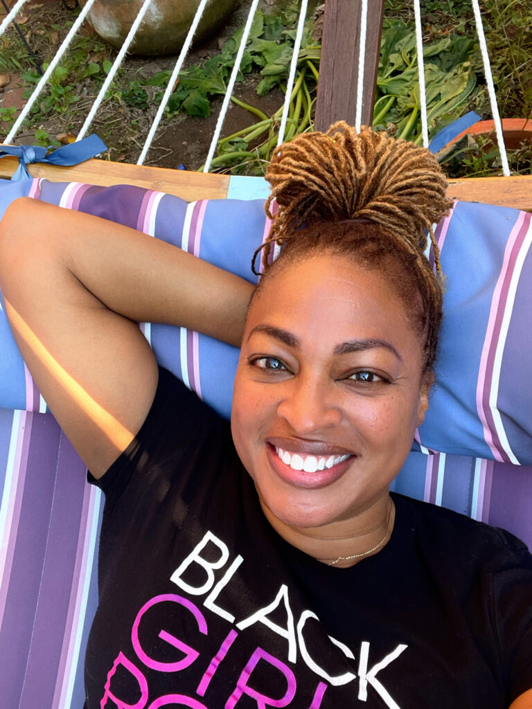 Chilling in a hammock