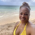 Lisa at the beach